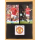 Signed photos of Eagles and Hargreaves the Manchester United footballers.